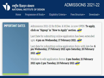 NID DAT Admit Card 2023 Released For B.Design Mains Exam and More